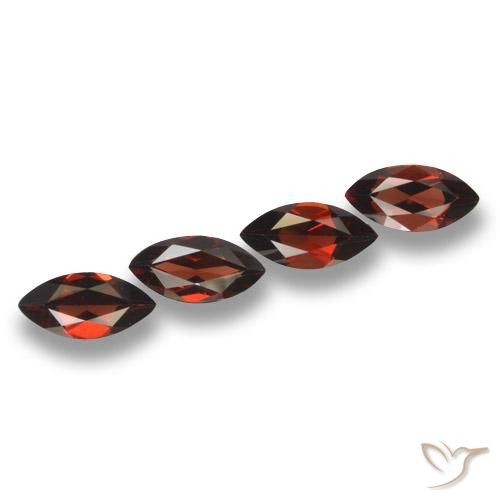 8.02 ctw Red Pyrope Garnet Stones, Natural Pyrope Garnet in Marquise Facet Shape for Sale
