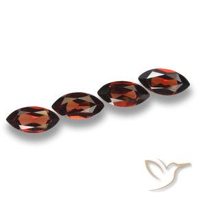 8.24 ctw Red Pyrope Garnet Stones, Natural Pyrope Garnet in Marquise Facet Shape for Sale