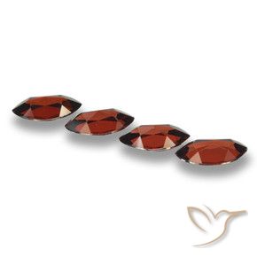 Pyrope Garnet Gemstones in 12.1 x 6.1 mm Size for Sale, Pyrope Garnet Stones in Dark Red Color