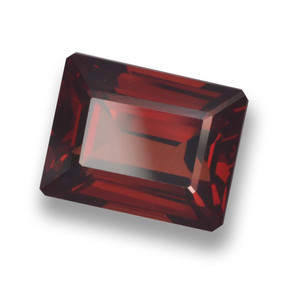 3.38 ct Red Pyrope Garnet Stone, Natural Pyrope Garnet in Octagon Step Cut Shape for Sale
