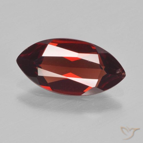 1.71ct Natural Deep Red Pyrope Garnet, Marquise, VVS-VS