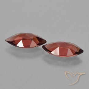 Pyrope Garnet Gemstones in 11.8 x 6 mm Size for Sale, Pyrope Garnet Stones in Deep Blood Red Color