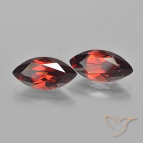 4.38 ctw Red Pyrope Garnet Stones, Natural Pyrope Garnet in Marquise Facet Shape for Sale