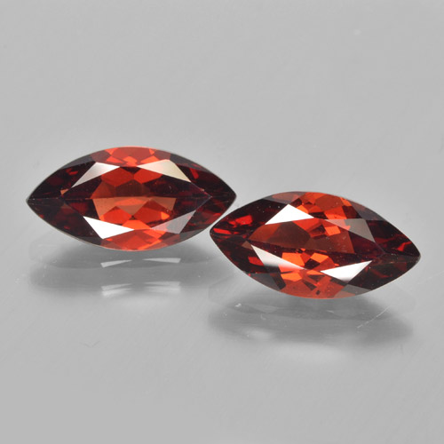 Medium Red Pyrope Garnet Gem - 1.9ct Marquise Facet (ID: 463285)