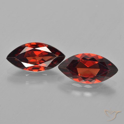 3.67ctw Natural Deep Red Pyrope Garnet, Marquise, VVS-VS