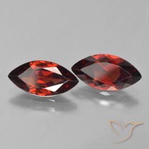 3.67 ctw Red Pyrope Garnet Stones, Natural Pyrope Garnet in Marquise Facet Shape for Sale