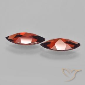 Pyrope Garnet Gemstones in 11.8 x 5.9 mm Size for Sale, Pyrope Garnet Stones in Dark Red Color