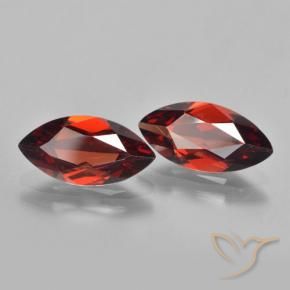 3.55 ctw Red Pyrope Garnet Stones, Natural Pyrope Garnet in Marquise Facet Shape for Sale