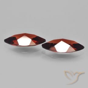 Pyrope Garnet Gemstones in 11.9 x 6 mm Size for Sale, Pyrope Garnet Stones in Dark Red Color