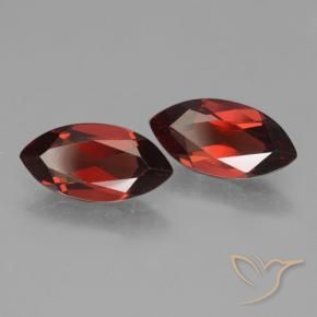 3.98 ctw Red Pyrope Garnet Stones, Natural Pyrope Garnet in Marquise Facet Shape for Sale
