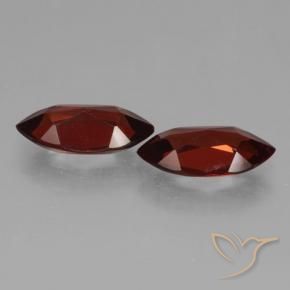 Pyrope Garnet Gemstones in 12 x 6 mm Size for Sale, Pyrope Garnet Stones in Deep Red Color