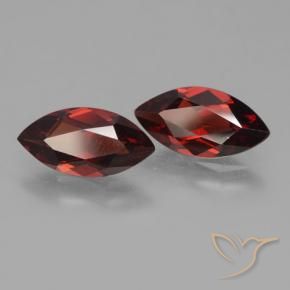 3.73 ctw Red Pyrope Garnet Stones, Natural Pyrope Garnet in Marquise Facet Shape for Sale