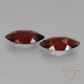 Pyrope Garnet Gemstones in 12 x 6.2 mm Size for Sale, Pyrope Garnet Stones in Deep Red Color