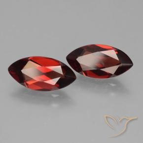 4.21 ctw Red Pyrope Garnet Stones, Natural Pyrope Garnet in Marquise Facet Shape for Sale