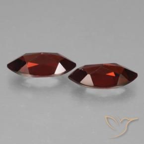 Pyrope Garnet Gemstones in 12.1 x 6 mm Size for Sale, Pyrope Garnet Stones in Dark Red Color