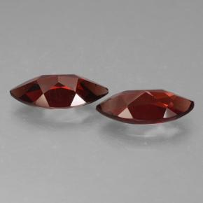 Pyrope Garnet Gemstones in 12.3 x 6.1 mm Size for Sale, Pyrope Garnet Stones in Deep Blood Red Color