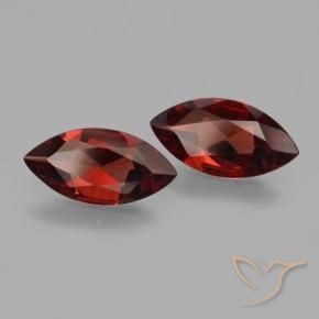 3.01 ctw Red Pyrope Garnet Stones, Natural Pyrope Garnet in Marquise Facet Shape for Sale