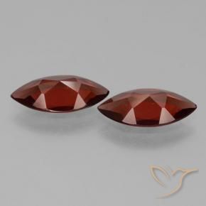 Pyrope Garnet Gemstones in 12 x 6.2 mm Size for Sale, Pyrope Garnet Stones in Dark Red Color