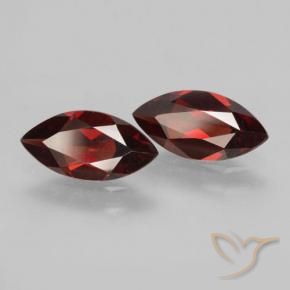 3.64 ctw Red Pyrope Garnet Stones, Natural Pyrope Garnet in Marquise Facet Shape for Sale
