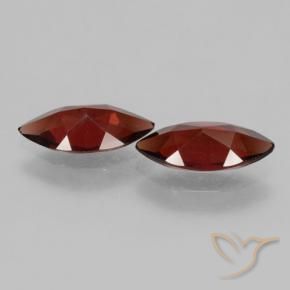 Pyrope Garnet Gemstones in 12 x 6 mm Size for Sale, Pyrope Garnet Stones in Dark Red Color