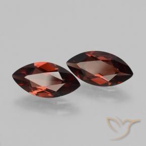 3.54 ctw Red Pyrope Garnet Stones, Natural Pyrope Garnet in Marquise Facet Shape for Sale