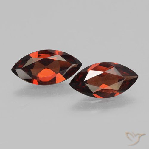 3.15 ct Marquise Cut Pyrope Garnet, 11.8 x 6 mm From Mozambique, Photo A