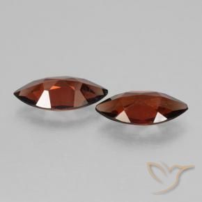 Pyrope Garnet Gemstones in 11.8 x 6 mm Size for Sale, Pyrope Garnet Stones in Deep Red Color