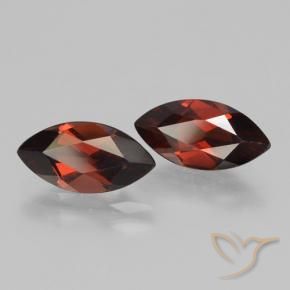 4.30 ctw Red Pyrope Garnet Stones, Natural Pyrope Garnet in Marquise Facet Shape for Sale