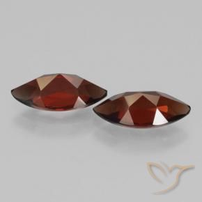 Pyrope Garnet Gemstones in 12.1 x 6.1 mm Size for Sale, Pyrope Garnet Stones in Sangria Red Color