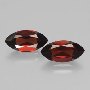 4.48 ctw Red Pyrope Garnet Gemstones, Pyrope Garnet Gems in Marquise Facet Shape for Sale.