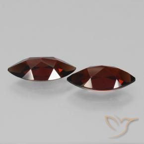Pyrope Garnet Gemstones in 11.9 x 5.9 mm Size for Sale, Pyrope Garnet Stones in Dark Red Color