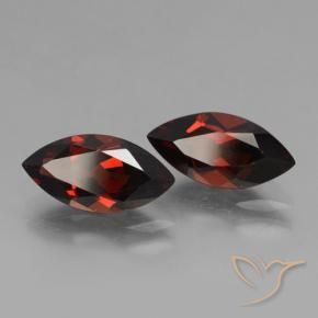 4.09 ctw Red Pyrope Garnet Stones, Natural Pyrope Garnet in Marquise Facet Shape for Sale
