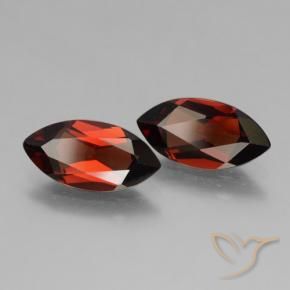 3.88 ctw Red Pyrope Garnet Stones, Natural Pyrope Garnet in Marquise Facet Shape for Sale