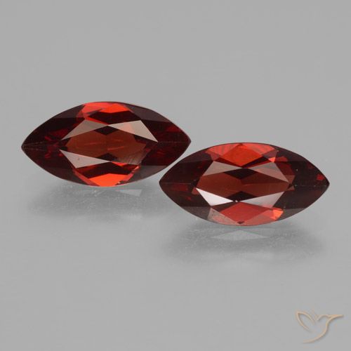 3.62ctw Natural Deep Blood Red Pyrope Garnet, Marquise, VVS-VS
