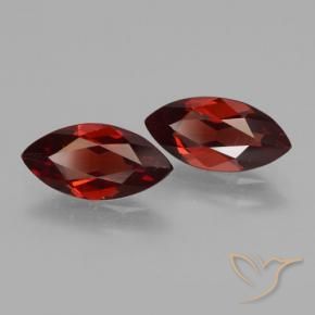 3.62 ctw Red Pyrope Garnet Stones, Natural Pyrope Garnet in Marquise Facet Shape for Sale