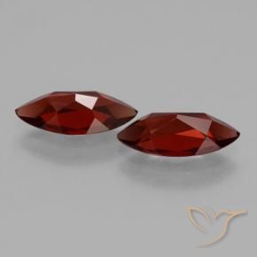 Pyrope Garnet Gemstones in 11.9 x 5.8 mm Size for Sale, Pyrope Garnet Stones in Deep Blood Red Color