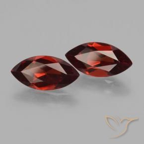 3.68 ctw Red Pyrope Garnet Stones, Natural Pyrope Garnet in Marquise Facet Shape for Sale