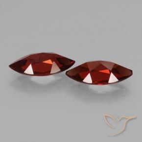 Pyrope Garnet Gemstones in 12 x 6 mm Size for Sale, Pyrope Garnet Stones in Dark Red Color