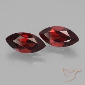 4.33 ctw Red Pyrope Garnet Stones, Natural Pyrope Garnet in Marquise Facet Shape for Sale