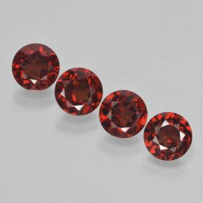Deep Blood Red Pyrop-Granat Edelstein - 1ct Rund Facettenschliff (ID: 463821)