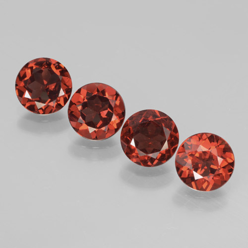 Scarlet Red Pyrope Garnet Gem - 1ct Round Facet (ID: 463832)