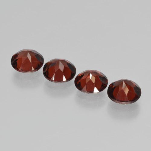 Pyrope Garnet Gemstones in 6.1 mm Size for Sale, Pyrope Garnet Stones in Deep Blood Red Color