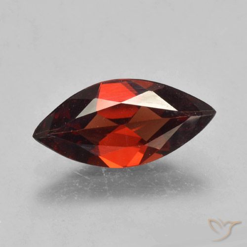 1.76ct Natural Dark Red Pyrope Garnet, Marquise, VVS-VS, Photo A