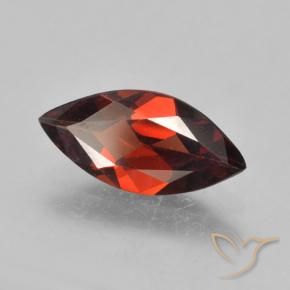 1.76 ct Red Pyrope Garnet Stone, Natural Pyrope Garnet in Marquise Facet Shape for Sale