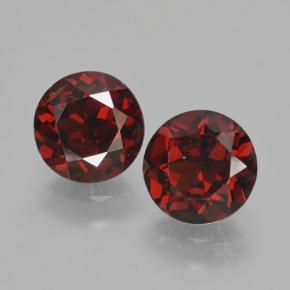 Medium Red Pyrope Garnet Gem - 1ct Round Facet (ID: 463944)