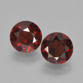 Deep Blood Red Гранат Пироп Камень - 1ct Круглая Фасетная Огранка (ID: 463945)