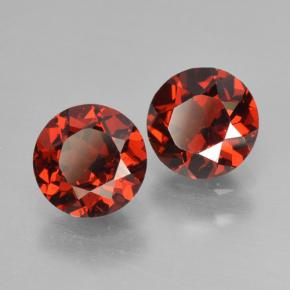 2.09 ctw Red Pyrope Garnet Stones, Natural Pyrope Garnet in Round Facet Shape for Sale