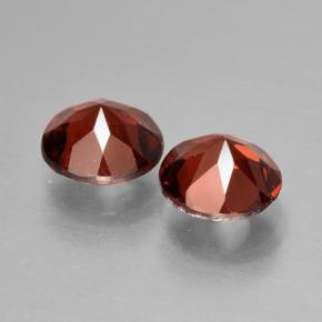 Pyrope Garnet Gemstones in 6 mm (calibrated) Size for Sale, Pyrope Garnet Stones in Currant Red Color