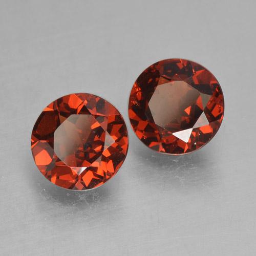 1.86 ctw Red Pyrope Garnet Stones, Natural Pyrope Garnet in Round Facet Shape for Sale