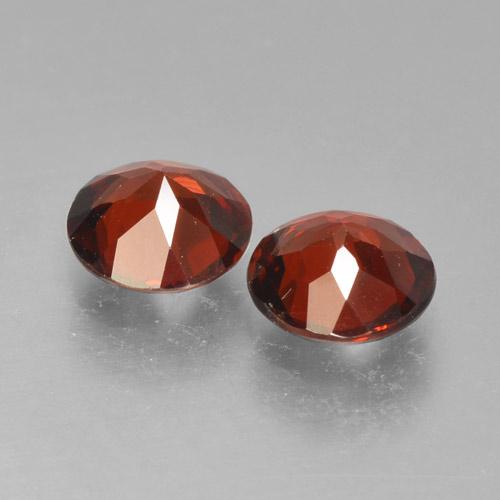 Pyrope Garnet Gemstones in 6 mm (calibrated) Size for Sale, Pyrope Garnet Stones in Currant Red Color